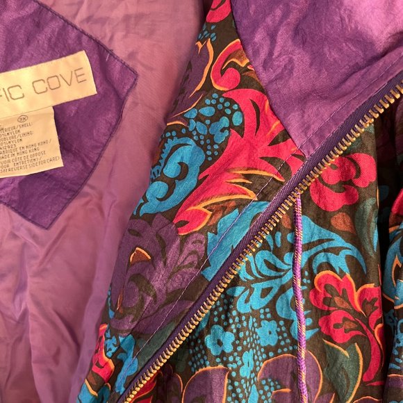 Vintage 90s Pacific Cove Light Windbreaker (3X) - Picture 4 of 9